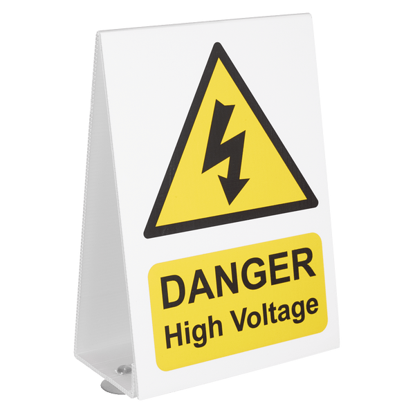 Sealey Electrics High Voltage Vehicle Warning Sign-HVS1 5054630036446 HVS1 - Buy Direct from Spare and Square