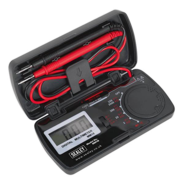 Sealey Electrics Pocket Multimeter-MM18 5051747848412 MM18 - Buy Direct from Spare and Square