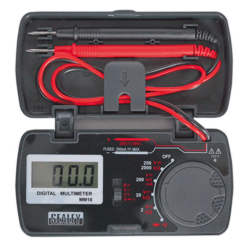 Sealey Electrics Pocket Multimeter-MM18 5051747848412 MM18 - Buy Direct from Spare and Square