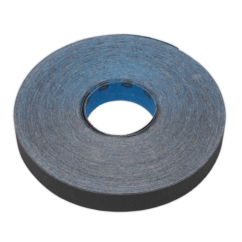 Sealey Emery Papers 25mm x 25m Emery Roll Blue Twill - 150Grit-ER2525150 5054511046342 ER2525150 - Buy Direct from Spare and Square
