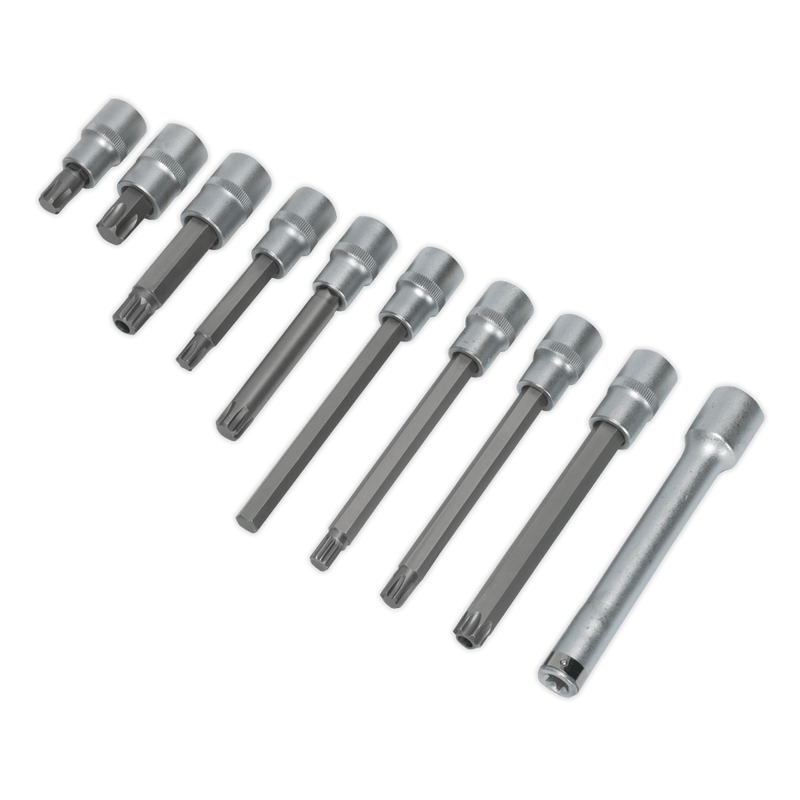 Sealey Engine 10pc 1/2"Sq Drive Head Bolt Socket Bit Set-AK5538 5024209827751 AK5538 - Buy Direct from Spare and Square