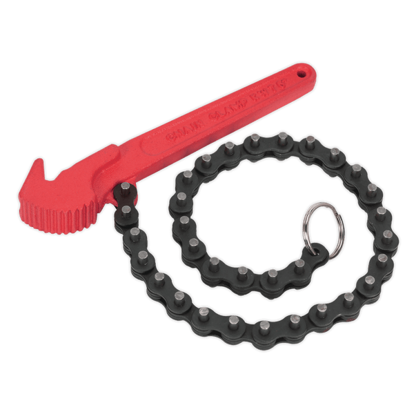 Sealey Engine Ø60-106mm Oil Filter Chain Wrench-AK6410 5024209843454 AK6410 - Buy Direct from Spare and Square