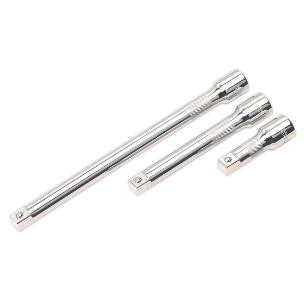 Sealey Extension Bars 3pc 1/2"Sq Drive Extension Bar Set-AK6350 5024209729079 AK6350 - Buy Direct from Spare and Square