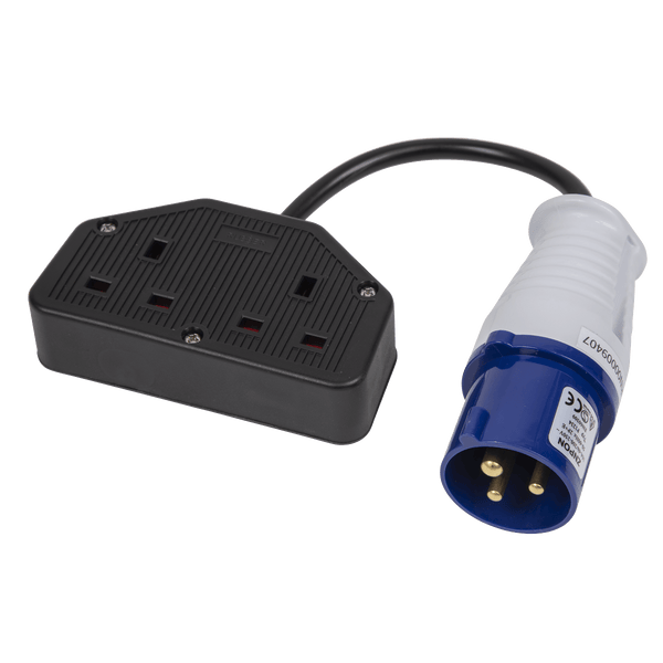 Sealey Extension Leads & Plugs 16A/13A Trailing Twin Socket & Cable Set-WPS16132 5054511819168 WPS16132 - Buy Direct from Spare and Square