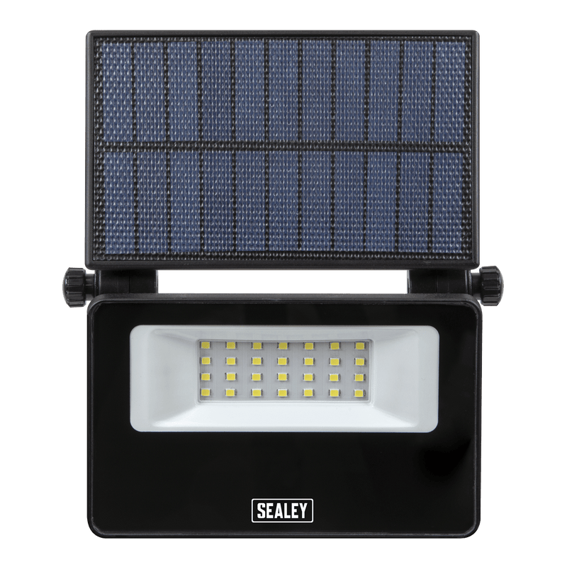 Sealey Extra-Slim Solar Floodlight with Wall Bracket 20W SMD LED 5054630339592 LED20S - Buy Direct from Spare and Square