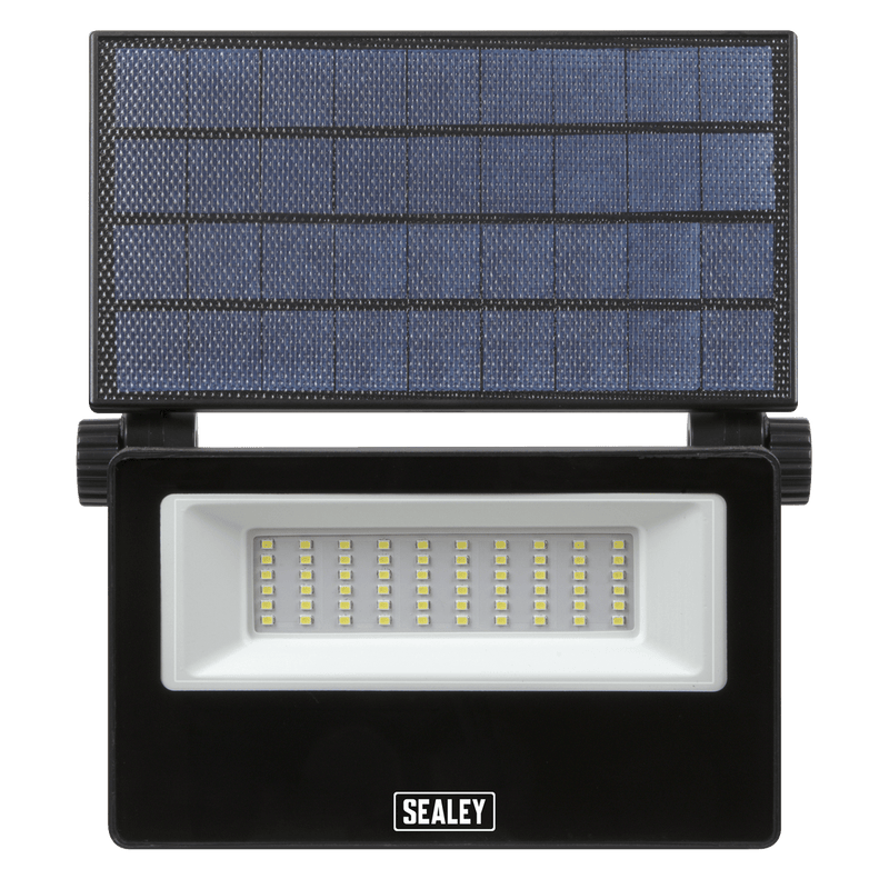 Sealey Extra-Slim Solar Floodlight with Wall Bracket 30W SMD LED 5054630339608 LED30S - Buy Direct from Spare and Square