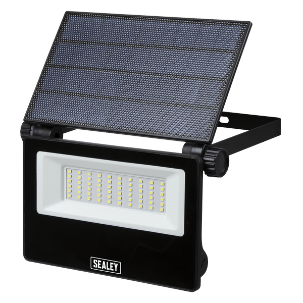 Sealey Extra-Slim Solar Floodlight with Wall Bracket 30W SMD LED 5054630339608 LED30S - Buy Direct from Spare and Square