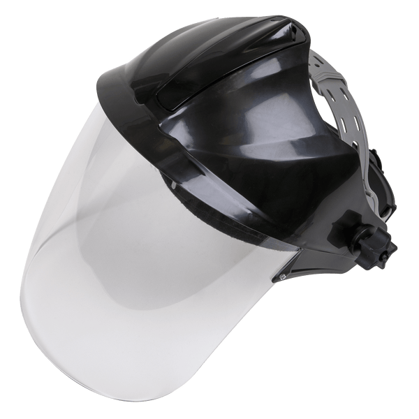 Sealey Eye & Face Protection Deluxe Brow Guard with Aspherical Polycarbonate Full Face Shield-SSP78 5054511897845 SSP78 - Buy Direct from Spare and Square