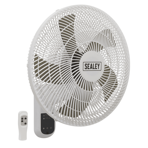 Sealey Fans 16" 3-Speed Wall Fan with Remote Control 230V-SWF16WR 5054511978094 SWF16WR - Buy Direct from Spare and Square