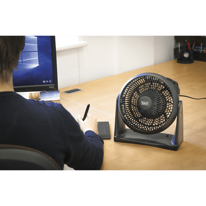 Sealey Fans 8" 3-Speed Desk/Floor Fan-SFF08 5054511190359 SFF08 - Buy Direct from Spare and Square