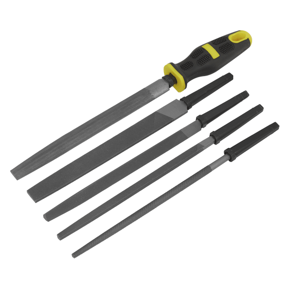 Sealey Files 5pc 200mm Interchangeable File Set-S0573 5054630030673 S0573 - Buy Direct from Spare and Square