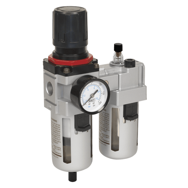 Sealey Filters, Regulators & Lubricators High Flow Workshop Air Filter/Regulator/Lubricator-SA4001 5054511055313 SA4001 - Buy Direct from Spare and Square