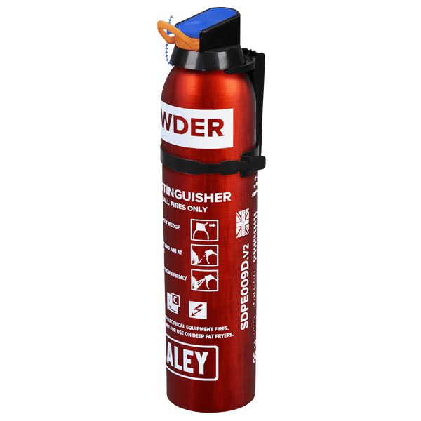 Sealey Fire Protection 0.95kg Dry Powder Fire Extinguisher - Disposable-SDPE009D 5054630283086 SDPE009D - Buy Direct from Spare and Square