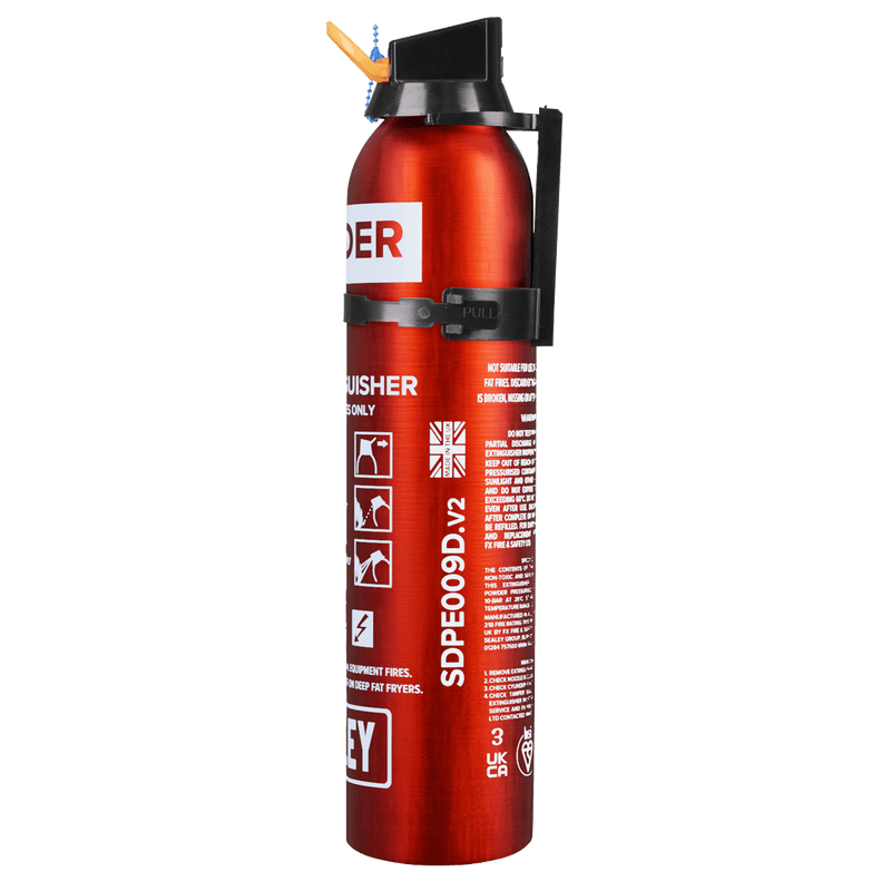 Sealey Fire Protection 0.95kg Dry Powder Fire Extinguisher - Disposable-SDPE009D 5054630283086 SDPE009D - Buy Direct from Spare and Square