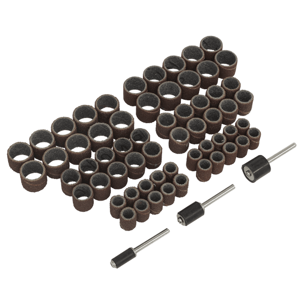 Sealey Flap Wheels 63pc Rotary Tool Sanding Bands Set-RTA63SB 5054511824773 RTA63SB - Buy Direct from Spare and Square