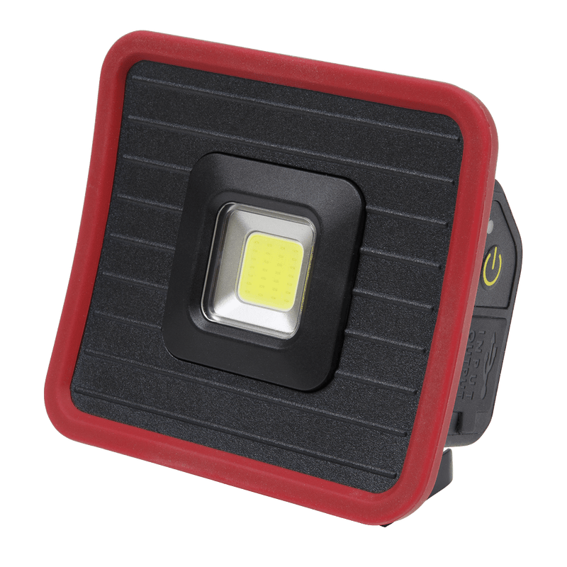 Sealey Floodlights 10W COB LED Rechargeable Pocket Floodlight with Power Bank-LED1000PB 5054630013089 LED1000PB - Buy Direct from Spare and Square