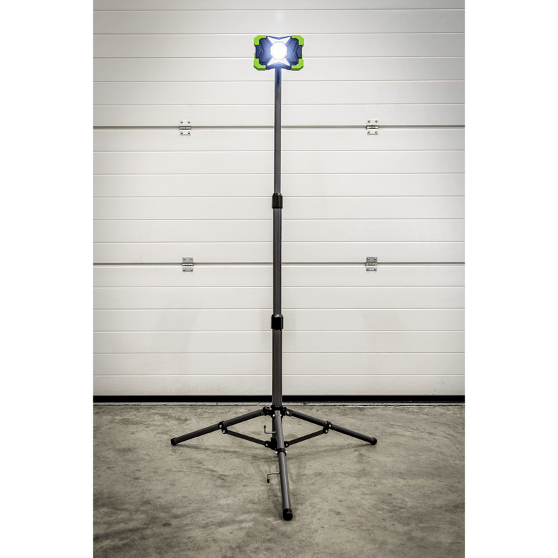 Sealey Floodlights 15W COB LED Portable Floodlight & Telescopic Tripod-LED1500PBKIT 5054630253393 LED1500PBKIT - Buy Direct from Spare and Square