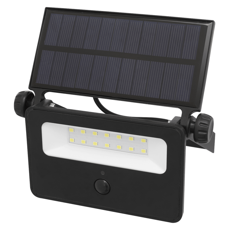 Sealey Floodlights 16W SMD LED Extra-Slim Solar Floodlight with Wall Bracket-LED16S 5054630163142 LED16S - Buy Direct from Spare and Square