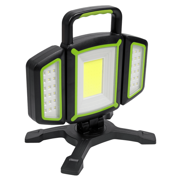 Sealey Floodlights 18W COB & 9W SMD LED Rechargeable Flexible Floodlight-LED18WFL 5054630271229 LED18WFL - Buy Direct from Spare and Square