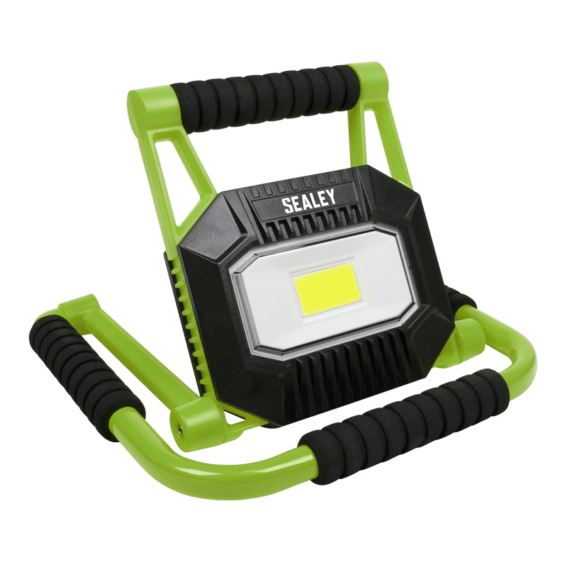 Sealey Floodlights 20W COB LED Rechargeable Portable Floodlight - Fold Flat-LEDFL20W 5054511990249 LEDFL20W - Buy Direct from Spare and Square
