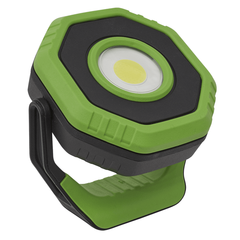 Sealey Floodlights 360° 14W COB LED Rechargeable Pocket Floodlight with Magnet - Green-LED1400P 5054511810660 LED1400P - Buy Direct from Spare and Square