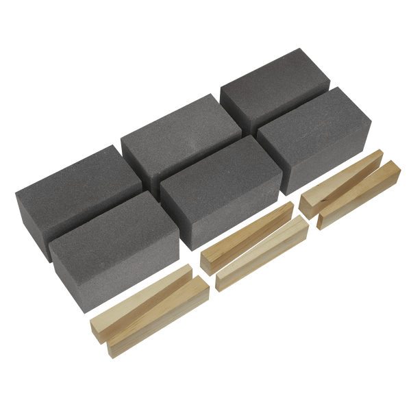 Sealey Floor Grinding Blocks 50 x 50 x 100mm Floor Grinding Block 120Grit - Pack of 6-FGB120 5055111205450 FGB120 - Buy Direct from Spare and Square