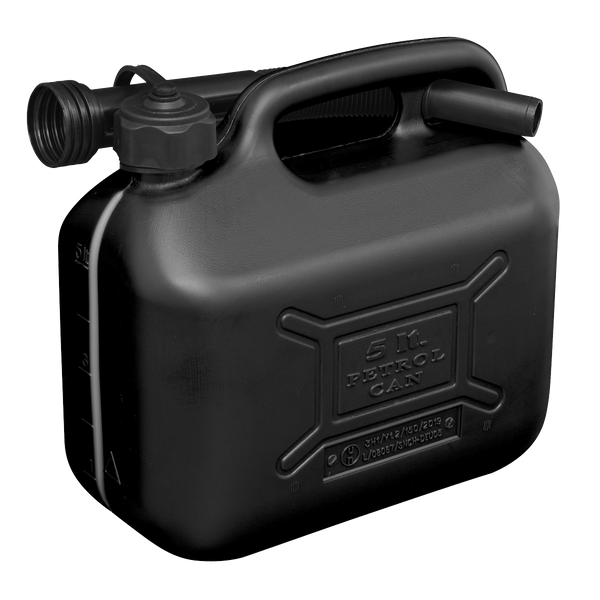 Sealey Fuel Cans 5L Fuel Can - Black-JC5B 5054511751635 JC5B - Buy Direct from Spare and Square