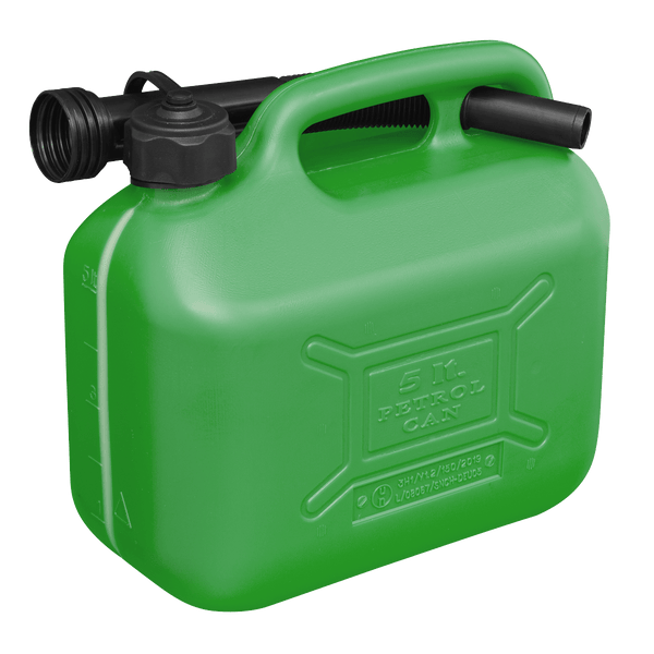 Sealey Fuel Cans 5L Fuel Can - Green-JC5G 5054511751826 JC5G - Buy Direct from Spare and Square