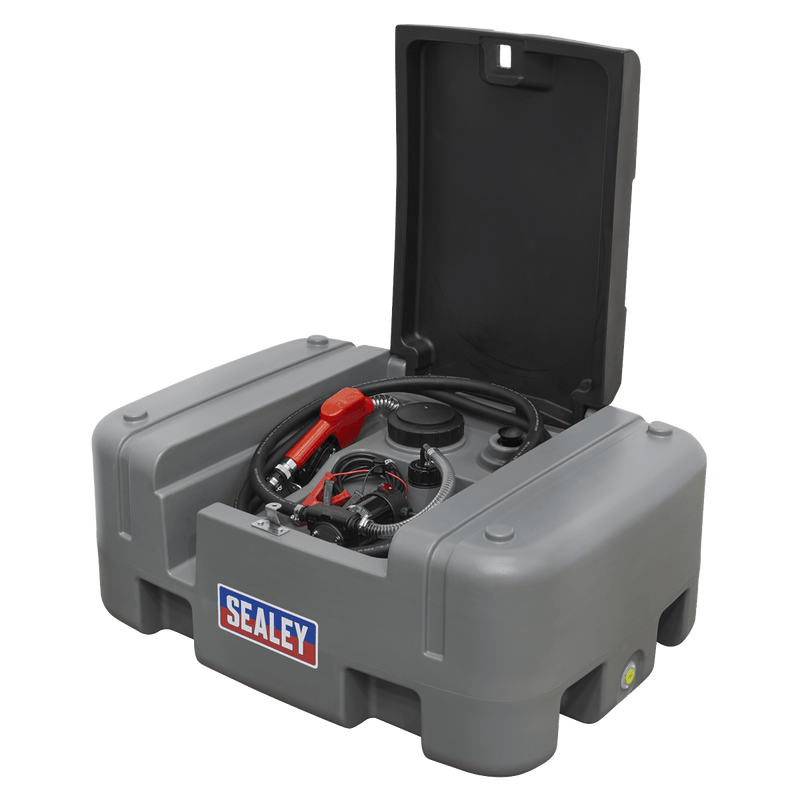 Sealey Fuel Transfer 200L Portable Diesel Tank 12V-D200T 5054511555660 D200T - Buy Direct from Spare and Square
