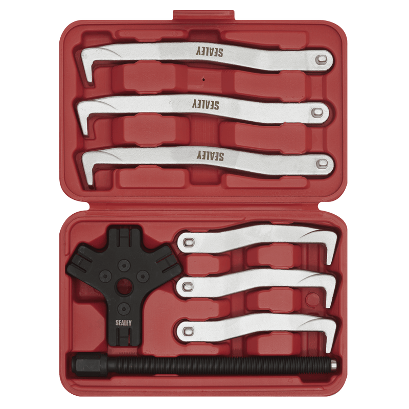 Sealey General Workshop Tools 8pc Fast Action Twin/Triple Leg Reversible Puller Set - 150 & 220mm-VS83 5051747569133 VS83 - Buy Direct from Spare and Square