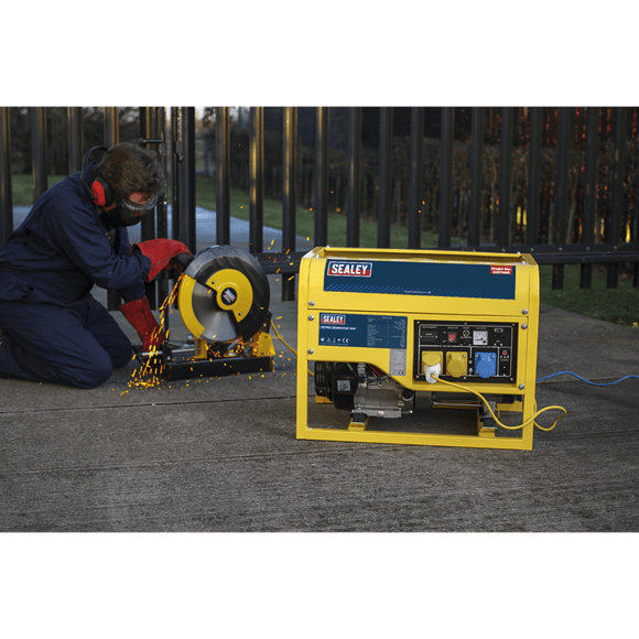 Sealey Generator Sealey 6000w 13hp Petrol Generator - 110v / 230v GG7500 - Buy Direct from Spare and Square