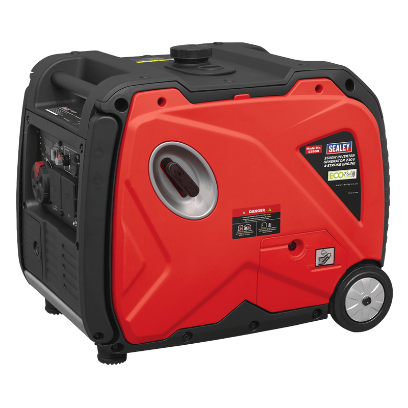 Sealey Generators 3500W Inverter Generator 230V - 4-Stroke Engine-G3500I 5054630246180 G3500I - Buy Direct from Spare and Square