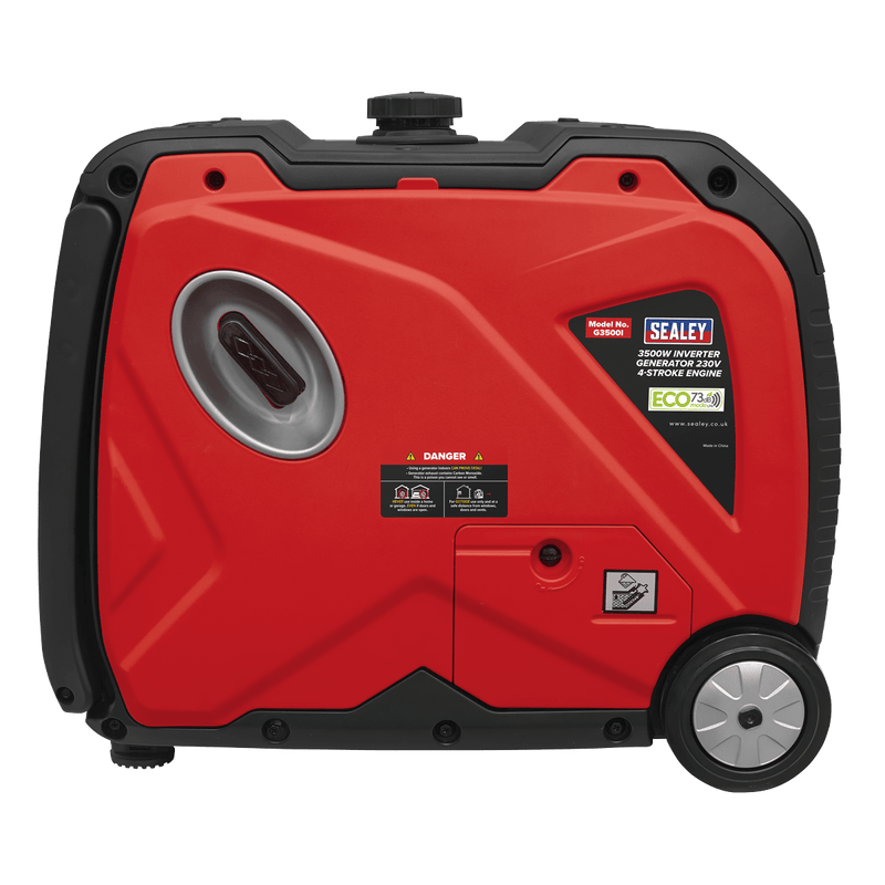 Sealey Generators 3500W Inverter Generator 230V - 4-Stroke Engine-G3500I 5054630246180 G3500I - Buy Direct from Spare and Square