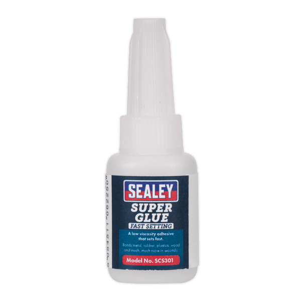 Sealey Glues, Adhesives & Sealants 5g Fast Setting Super Glue-SCS301 5054511062250 SCS301 - Buy Direct from Spare and Square