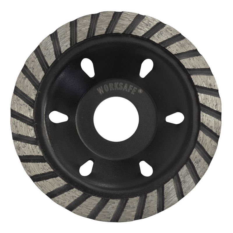 Sealey Grinding Discs Ø105 x 22mm Diamond Cup Grinding Disc-WDCUP105 5055111207096 WDCUP105 - Buy Direct from Spare and Square