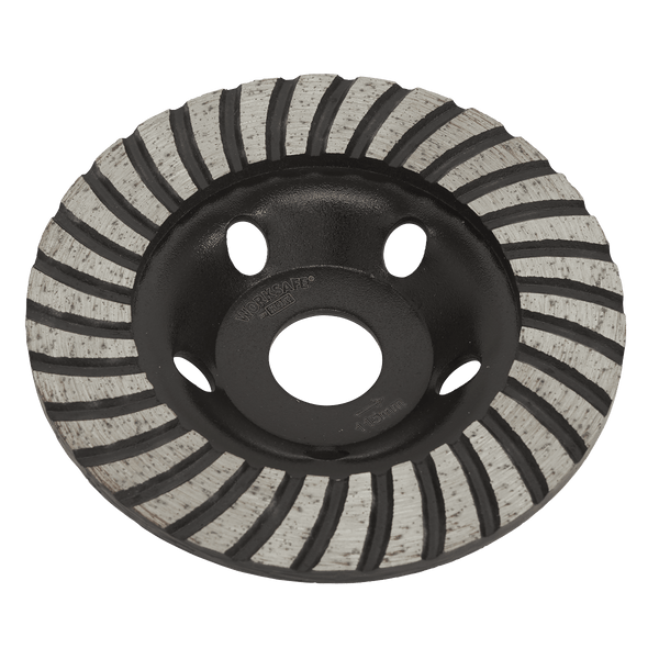 Sealey Grinding Discs Ø115mm Turbo Row Concrete Grinding Head-WDRTCUP115 5054630024573 WDRTCUP115 - Buy Direct from Spare and Square