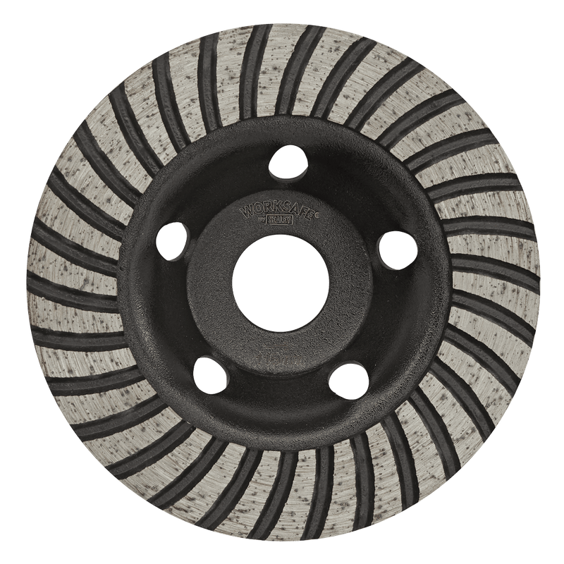 Sealey Grinding Discs Ø115mm Turbo Row Concrete Grinding Head-WDRTCUP115 5054630024573 WDRTCUP115 - Buy Direct from Spare and Square