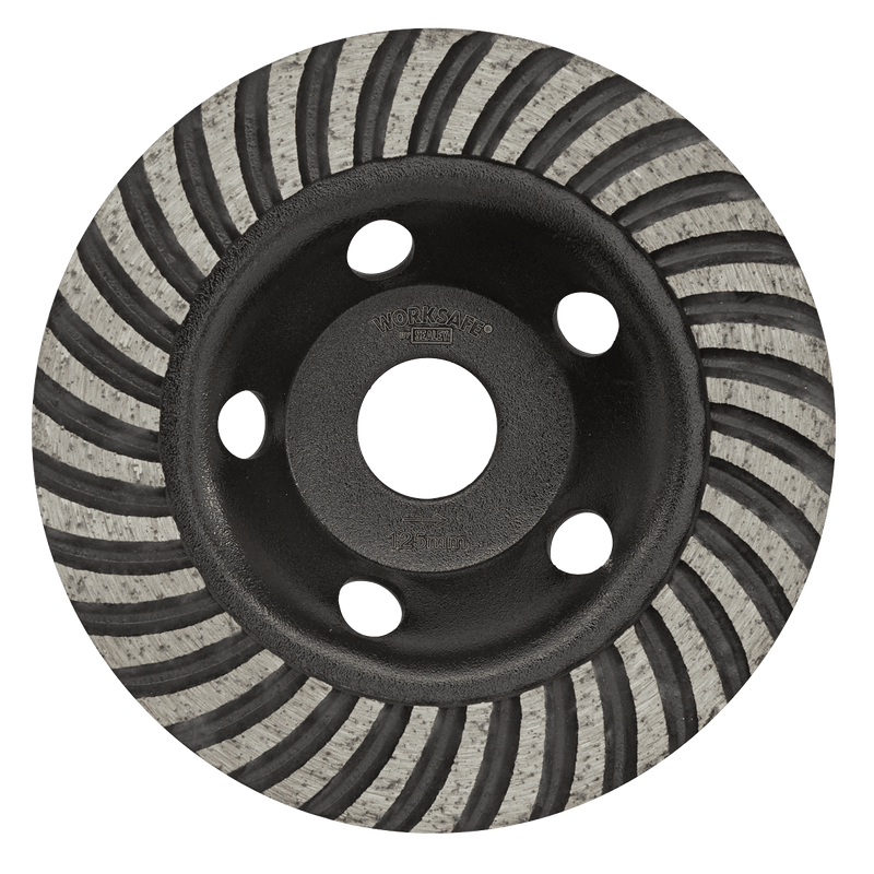 Sealey Grinding Discs Ø125mm Turbo Row Concrete Grinding Head-WDRTCUP125 5054630024368 WDRTCUP125 - Buy Direct from Spare and Square