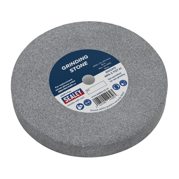 Sealey Grinding Stones Ø150 x 16mm Grinding Stone Ø13mm Bore A60P Fine-NBG150/GWF 5024209145893 NBG150/GWF - Buy Direct from Spare and Square