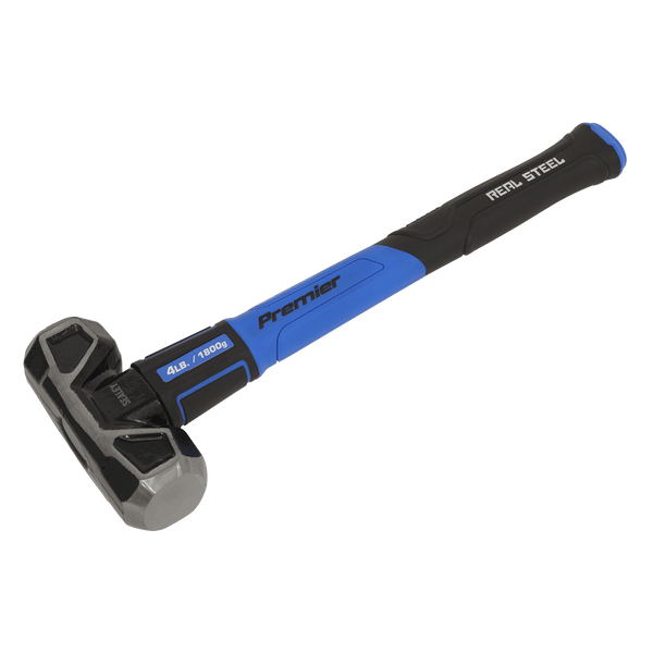 Sealey Hammers 4lb Short Handle Sledge Hammer with Fibreglass Shaft-SLHG04 5054511611731 SLHG04 - Buy Direct from Spare and Square