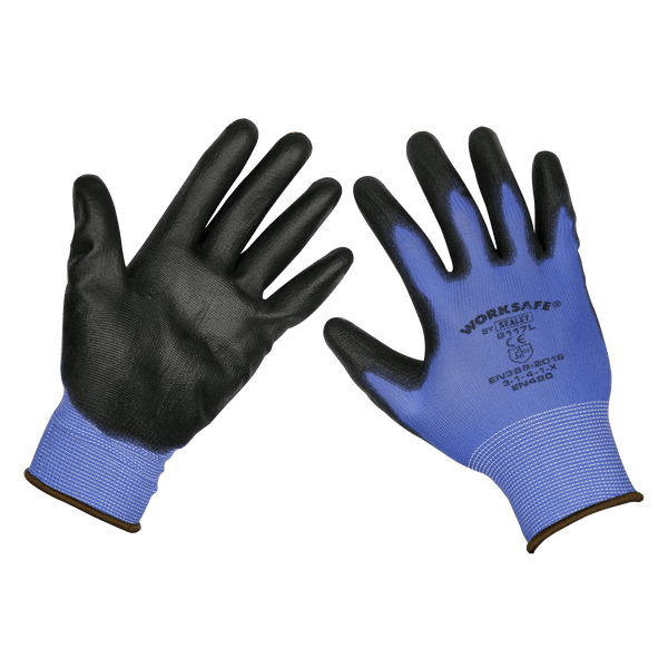 Sealey Hand Protection Lightweight Precision Grip Gloves (Large) - Pack of 120 Pairs-9117L/B120 5054511772647 9117L/B120 - Buy Direct from Spare and Square