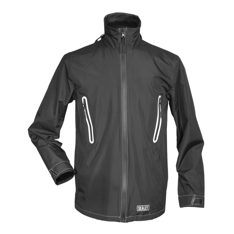Sealey Heated Clothing 5V Heated Rain Jacket - Large with Power Bank 20Ah-HJ07KIT 5054630264917 HJ07KIT - Buy Direct from Spare and Square