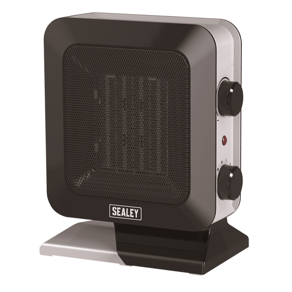 Sealey Heater 1400w Mini Ceramic Fan Heater - 2 Heat Settings CH2013 - Buy Direct from Spare and Square