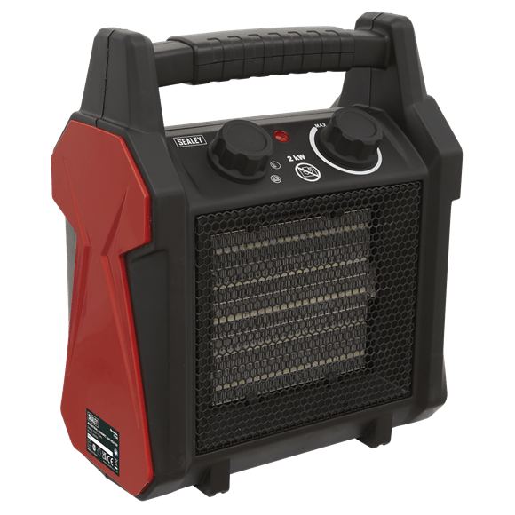 Sealey Heater 2000w Industrial Ceramic Fan Heater - Thermostat Control CH20 - Buy Direct from Spare and Square