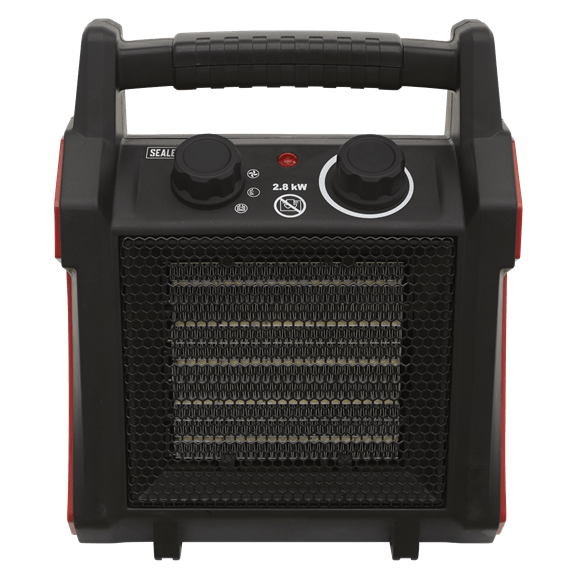 Sealey Heater 2800w Industrial Ceramic Fan Heater - Thermostat Control CH28 - Buy Direct from Spare and Square