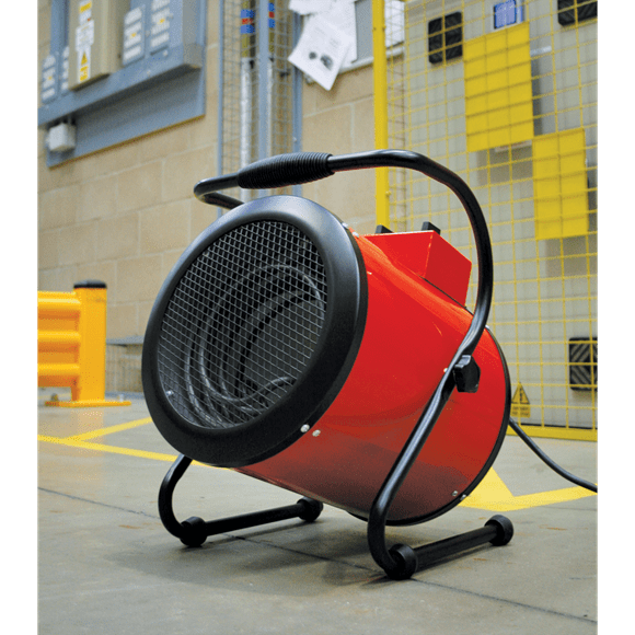 Sealey Heater 3000w Industrial Fan Heater - Thermostat Control - 2 Heat Settings EH3001 - Buy Direct from Spare and Square