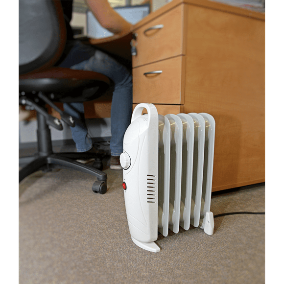 Sealey Heater 6 Element Mini Oil Filled Radiator - 800w - Thermostat Controlled RD800 - Buy Direct from Spare and Square