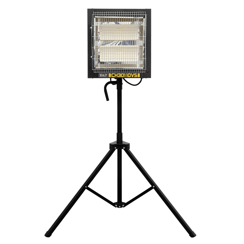 Sealey Heaters 1.2/2.4kW Ceramic Heater with Tripod Stand - 110V-CH30110VS 5054630060373 CH30110VS - Buy Direct from Spare and Square