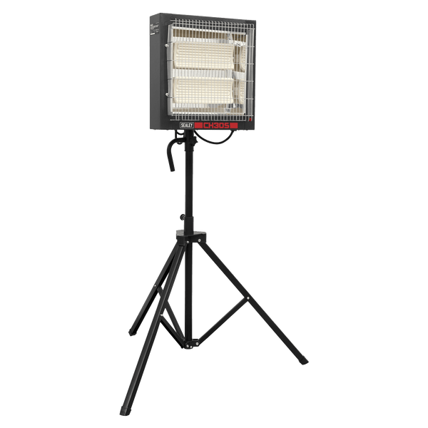 Sealey Heaters 1.4/2.8kW Ceramic Heater with Tripod Stand 230V-CH30S 5054630060366 CH30S - Buy Direct from Spare and Square