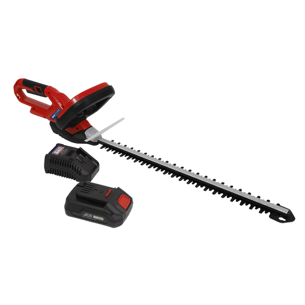 Sealey Hedge Trimmer Cordless 20V SV20 Series with 2Ah Battery & Charger 5054511607086 CHT20VCOMBO2 - Buy Direct from Spare and Square